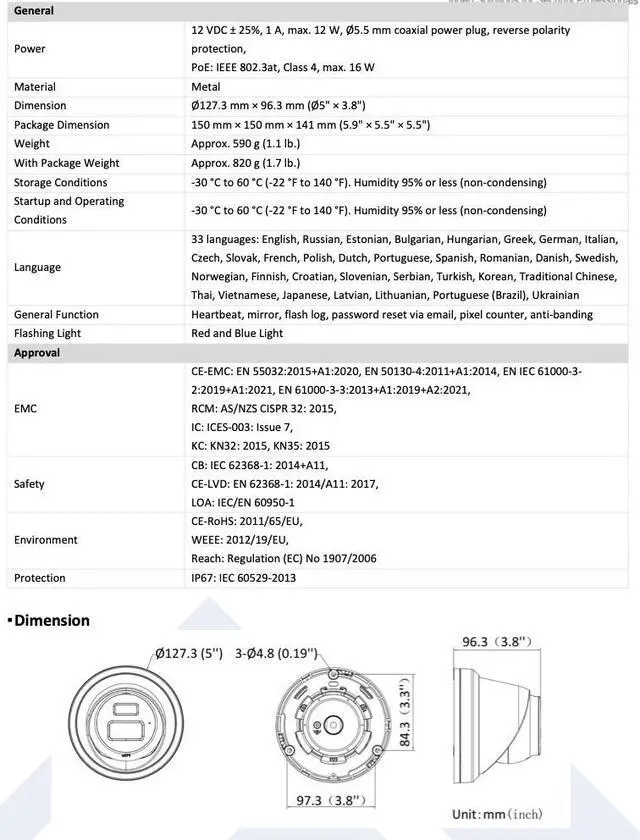 Alt view image 5 of 6 - LTS Platinum Plus CMIP3342WIB-28SDL IP 4MP Active Deterrence Smart Hybrid Light WDR Turret Camera Replacement for CMIP3342WB-28MDA, CMIP3342WB-28MD, CMIP3342WB-28M