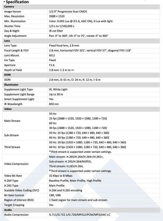 Alt view image 3 of 6 - LTS Platinum Plus CMIP3342WIB-28SDL IP 4MP Active Deterrence Smart Hybrid Light WDR Turret Camera Replacement for CMIP3342WB-28MDA, CMIP3342WB-28MD, CMIP3342WB-28M
