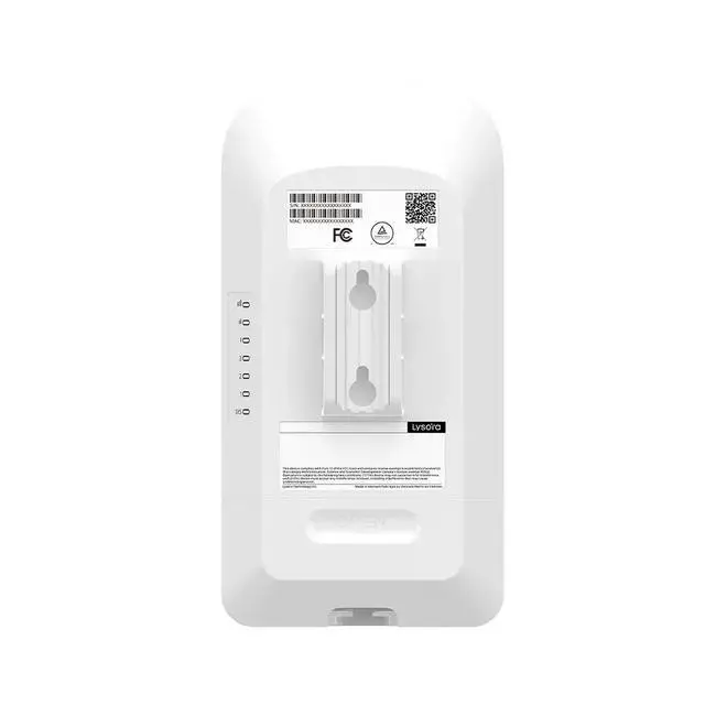 Alt view image 3 of 7 - Lysora CPE3-P 5GHz Outdoor Wireless Bridge with PoE Out, 13dBi Antenna, 867Mbps, 1.86 Mile Range, 3x Fast Ethernet Ports, IP55, Adapter and Injector Included, NDAA Compliant