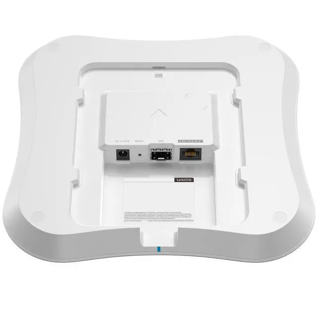Alt view image 2 of 7 - Lysora L7Pro WiFi 7 Tri-Band Access Point, BE14000 6GHz, 8 Spatial Streams, 10G SFP+ and 2.5GbE Ports, 600 Clients, MLO 4K-QAM, Cloud Managed, NDAA Compliant
