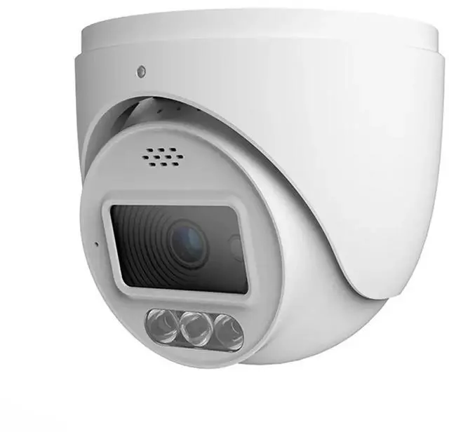 Main image of ENS Titanium IP-5IRD8S45-28-PA 8MP 4K Active Deterrence Turret IP Camera, Dual Illumination IR + White Light 130ft, Red/Blue Strobe, Two-Way Audio Siren, 120dB WDR, IP66, PoE