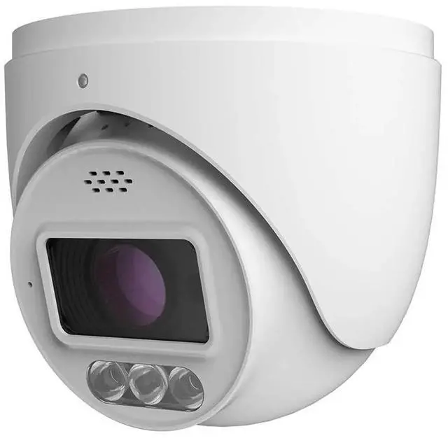 Main image of ENS Titanium IP-5IRD4C25-28-PA 4MP Active Deterrence AI Turret Camera, 2.8-12mm Motorized Zoom, 131ft IR & White Light, Red/Blue Strobe & Voice Alerts, Built-in Mic & Speaker, IP66, PoE