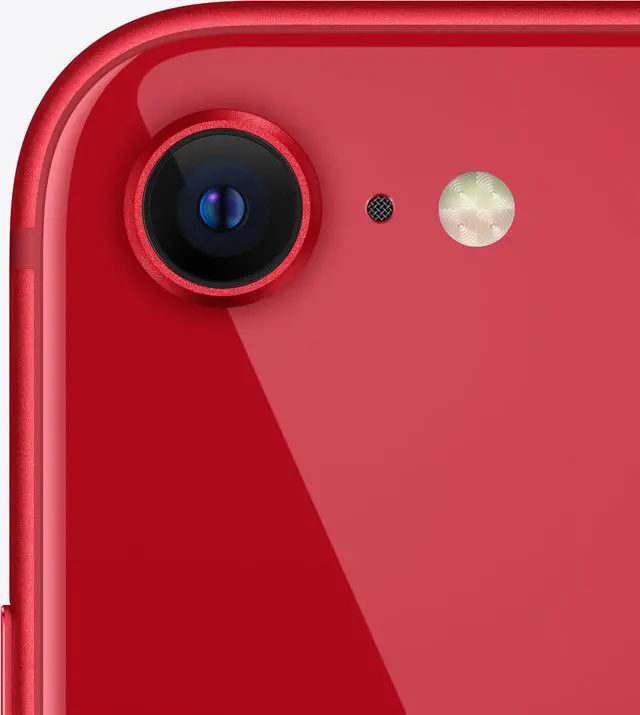 Alt view image 3 of 3 - Refurbished Apple iPhone SE (2022) 128GB GSM/CDMA Unlocked Smartphone - Red / Grade D