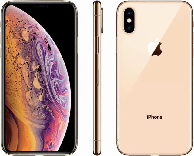Alt view image 5 of 5 - Apple iPhone XS 256GB Fully Unlocked (Verizon + Sprint + GSM Unlocked) - Gold