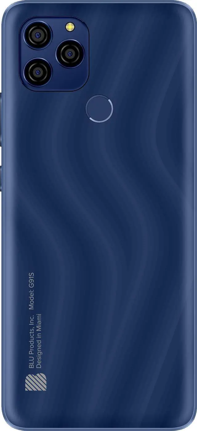 Alt view image 2 of 7 - BLU G91s G0550WW 128GB GSM Unlocked Android Smartphone - Dark Blue