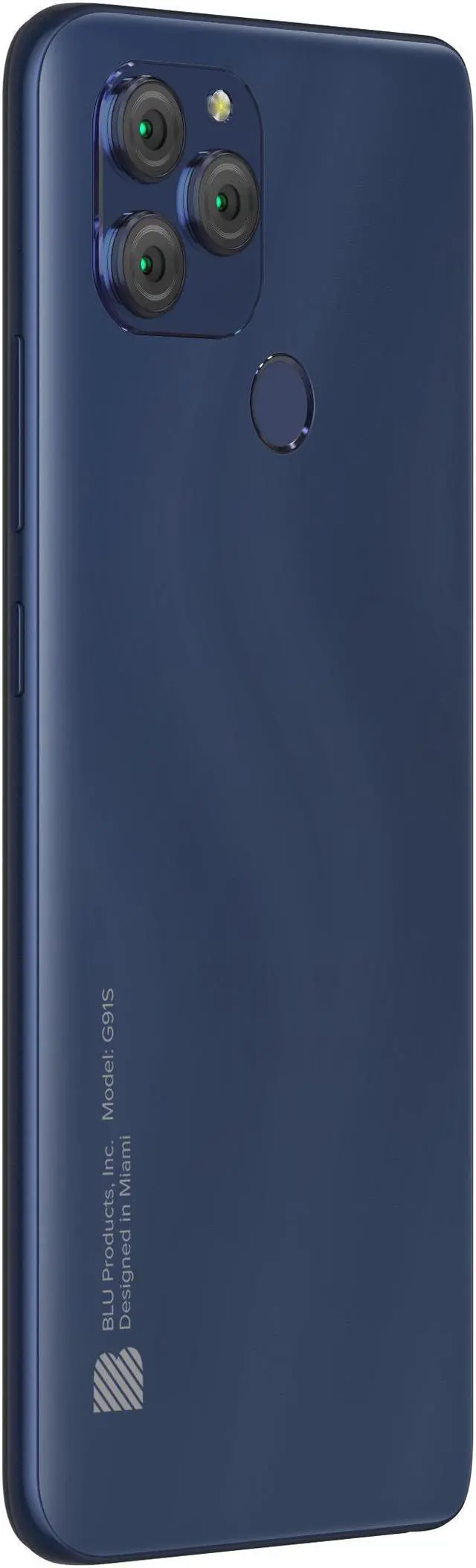 Alt view image 4 of 7 - BLU G91s G0550WW 128GB GSM Unlocked Android Smartphone - Dark Blue