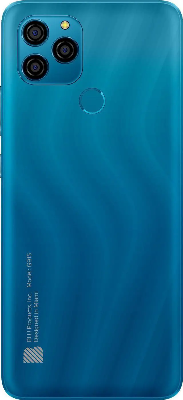 Alt view image 2 of 7 - BLU G91s G0550WW 128GB GSM Unlocked Android Smartphone - Cyan