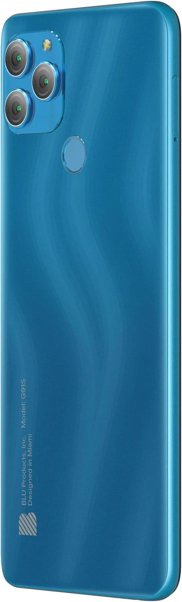 Alt view image 6 of 7 - BLU G91s G0550WW 128GB GSM Unlocked Android Smartphone - Cyan