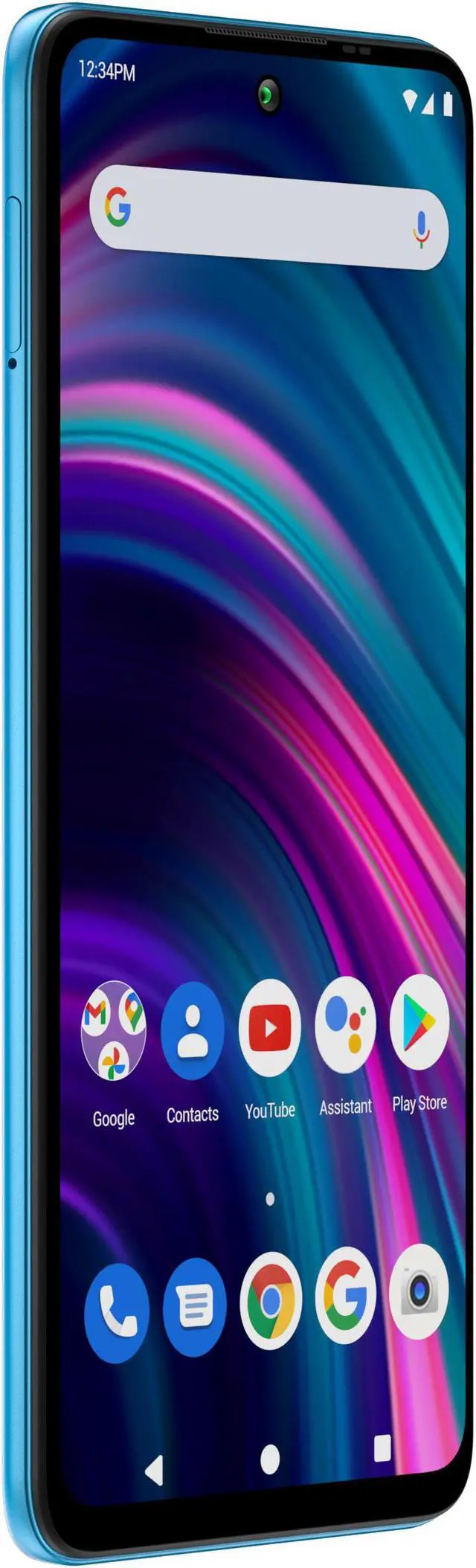 Alt view image 4 of 7 - BLU G91s G0550WW 128GB GSM Unlocked Android Smartphone - Cyan