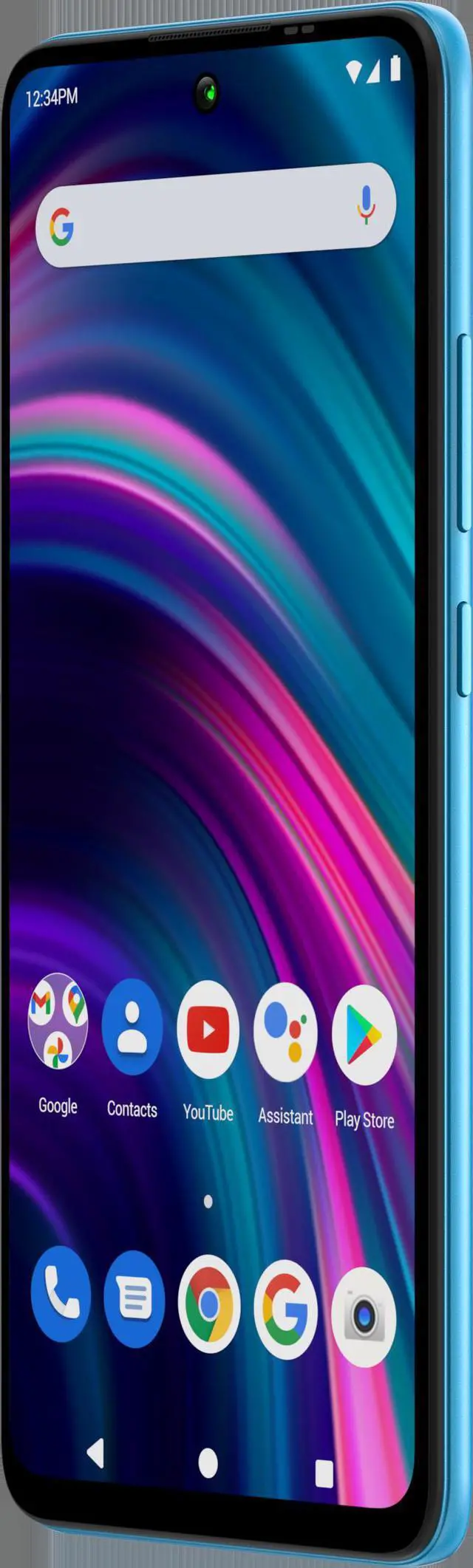 Alt view image 3 of 7 - BLU G91s G0550WW 128GB GSM Unlocked Android Smartphone - Cyan