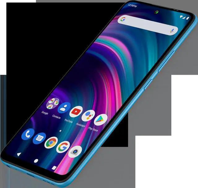 Alt view image 7 of 7 - BLU G91s G0550WW 128GB GSM Unlocked Android Smartphone - Cyan