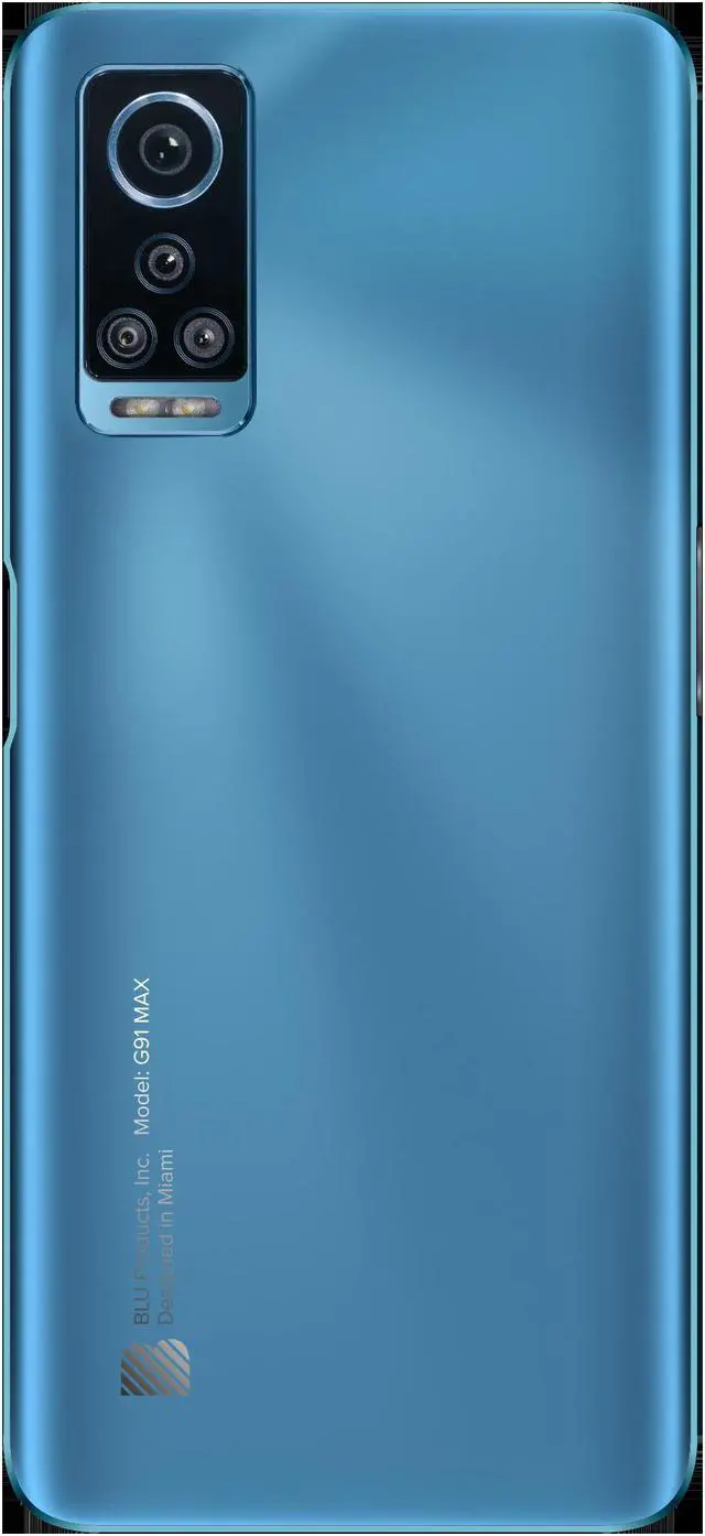 Alt view image 2 of 3 - BLU G91 Max G0690WW 128GB GSM Unlocked Android Smartphone - Sky Blue