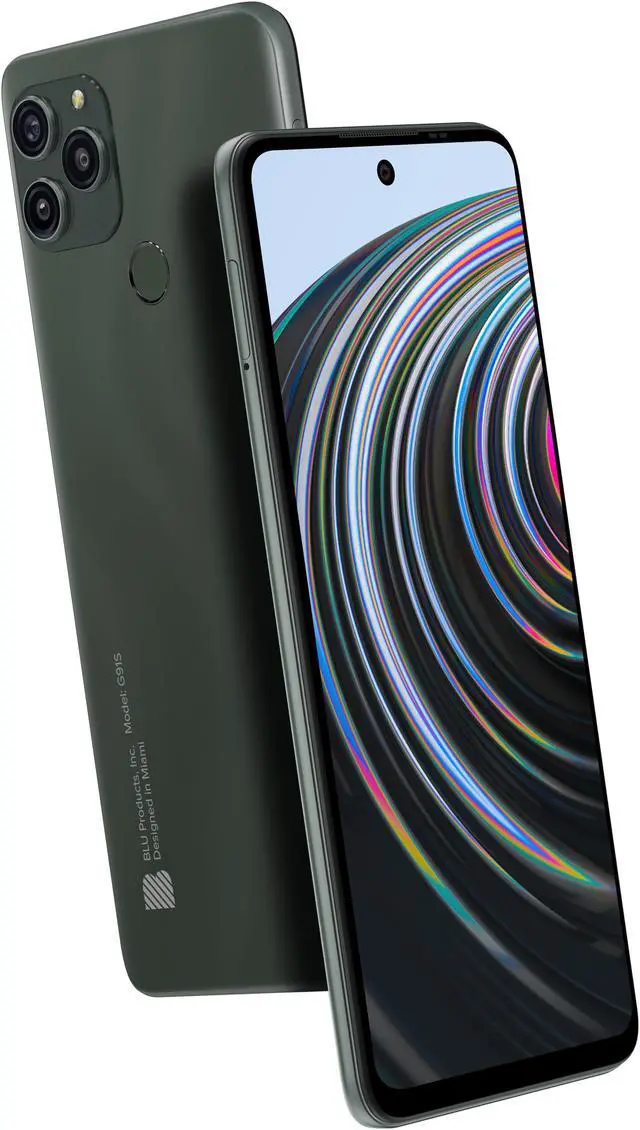 Alt view image 5 of 7 - BLU G91s G0550WW 128GB GSM Unlocked Android Smartphone - Olive Green