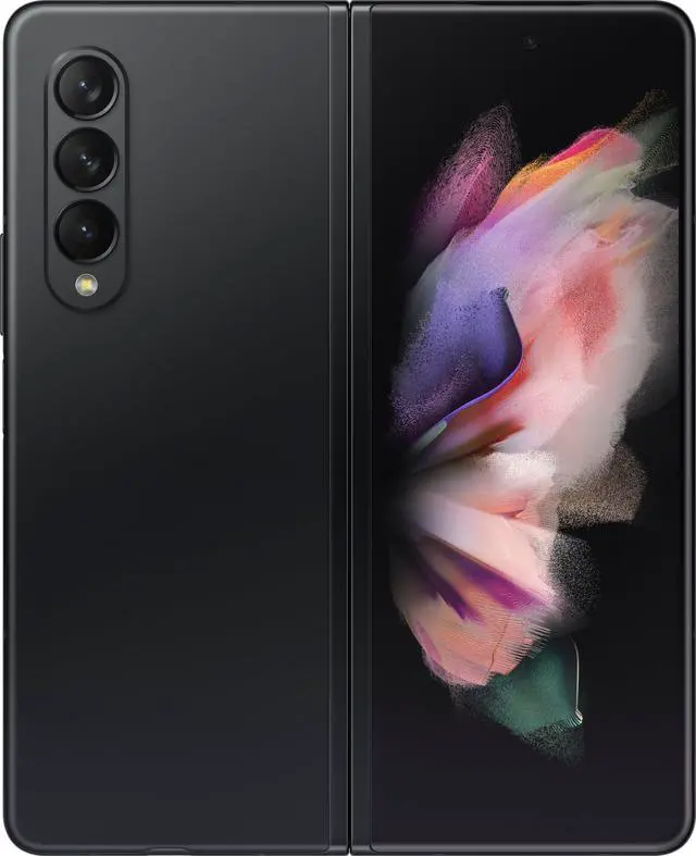 Alt view image 5 of 7 - Samsung Galaxy Z Fold3 5G F926U 256GB GSM/CDMA Unlocked Android Smartphone (US Version) - Phantom Black