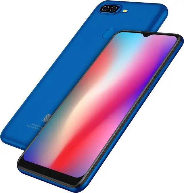 Alt view image 3 of 6 - BLU G50 Mega 2022 G0670WW 32GB Dual SIM GSM Unlocked Android Smartphone - Blue
