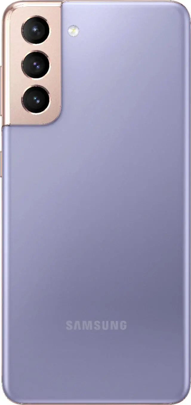 Alt view image 3 of 7 - Samsung Galaxy S21 5G G991U 128GB GSM/CDMA Unlocked Android Smartphone (USA Version) - Phantom Violet