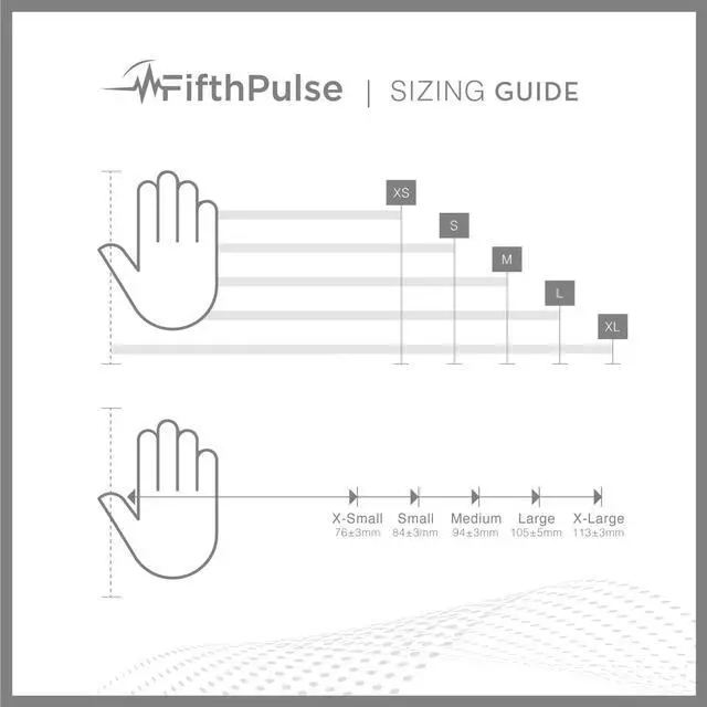 Alt view image 6 of 6 - Fifth Pulse Nitrile Exam Latex Free & Powder Free Gloves - Lilac - Box of 100 Gloves (XL)