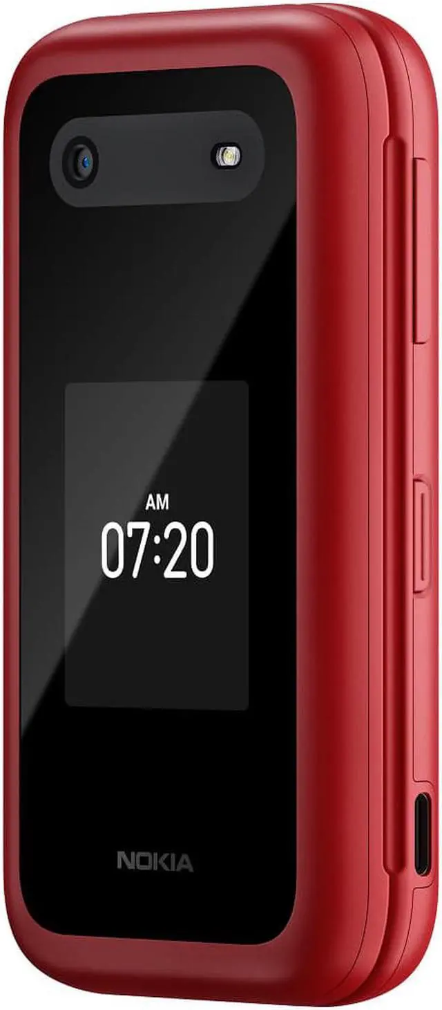 Alt view image 5 of 7 - Nokia 2780 Flip TA-1420 GSM / Verizon Unlocked Flip Phone - Red