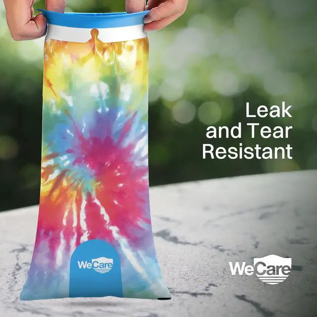 Alt view image 3 of 7 - WeCare Kids Disposable Emesis Bags For Nausea and Motion Sickness - Indivdually Wrapped - 20 Pack - Tie Dye Print