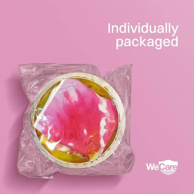 Alt view image 4 of 7 - WeCare Kids Disposable Emesis Bags For Nausea and Motion Sickness - Indivdually Wrapped - 20 Pack - Tie Dye Print