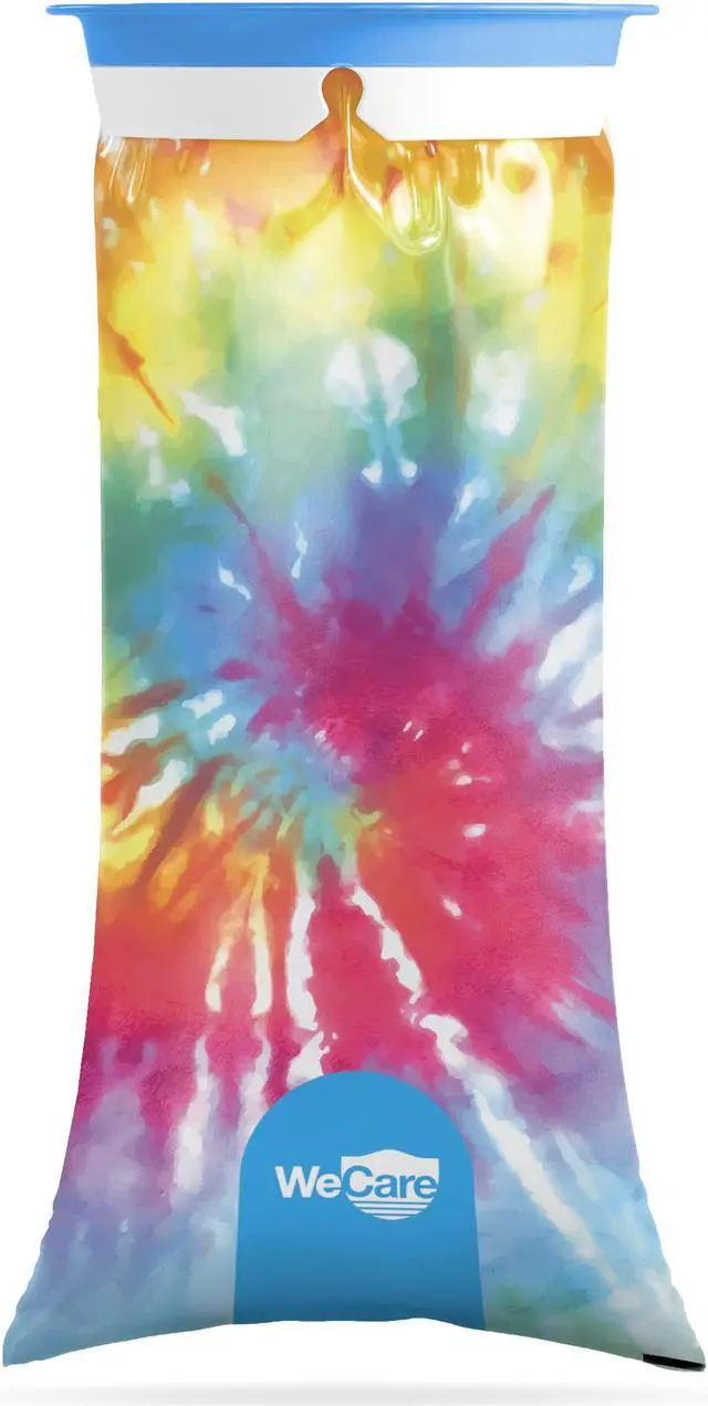 Alt view image 6 of 7 - WeCare Kids Disposable Emesis Bags For Nausea and Motion Sickness - Indivdually Wrapped - 20 Pack - Tie Dye Print