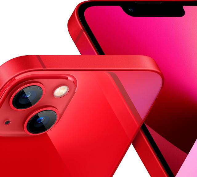 Alt view image 3 of 3 - Apple iPhone 13 128GB, Unlocked Refurbished Cell Phone, Red - Very Good Condition (Grade B)
