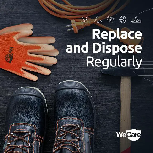 Alt view image 4 of 6 - WeCare Safety Work Gloves PU Coated, Superior Grip (Small) - 3-Pair - Orange