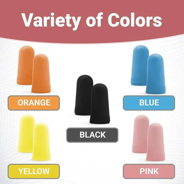 Alt view image 6 of 7 - WeCare Individually Wrapped Soft Foam Highest NRR 33dB Earplugs 30 Pairs - Pink
