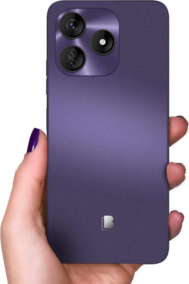 Alt view image 5 of 5 - BLU G64L G0991WW 64GB Dual-SIM GSM Unlocked, Purple