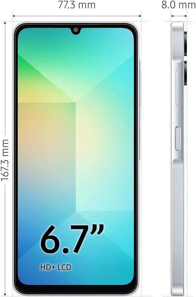 Alt view image 2 of 5 - Samsung Galaxy A06 A065M 64GB Dual-SIM GSM Unlocked Android Smartphone - Light Blue (Latin America Version)