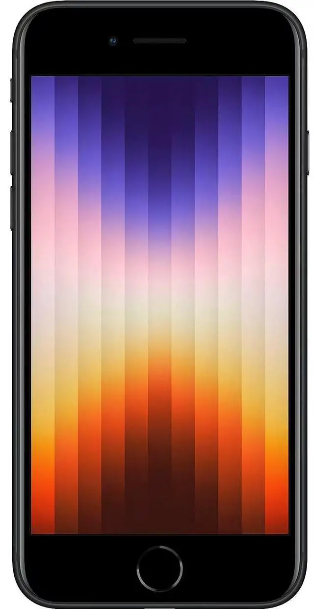Alt view image 4 of 5 - Refurbished Apple iPhone SE (2022) 128GB GSM/CDMA Unlocked Smartphone - Midnight / Grade D