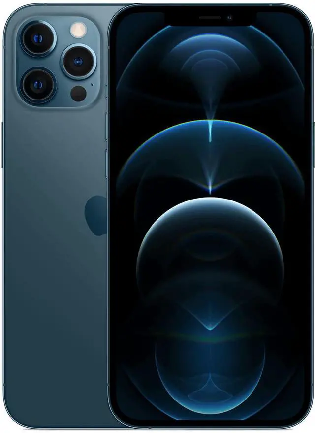 Main image of Refurbished Apple iPhone 12 Pro Max 256GB GSM/CDMA Fully Unlocked - Pacific Blue / Grade C