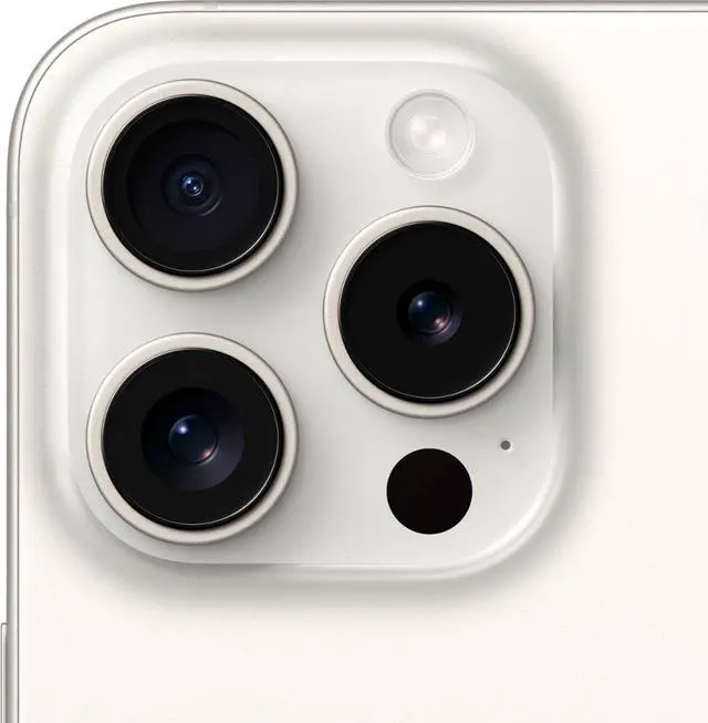 Alt view image 5 of 5 - Refurbished Apple iPhone 15 Pro 256GB GSM / CDMA Unlocked Phone - White Titanium / Grade D