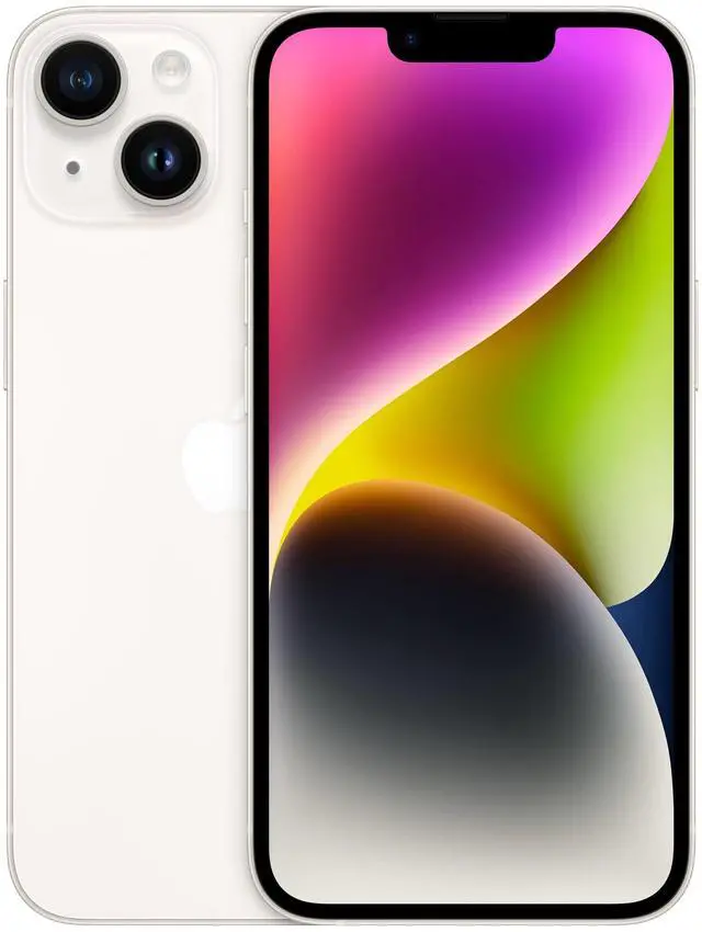 Main image of Apple iPhone 14 128GB GSM / CDMA Unlocked Smartphone - Starlight / Grade C