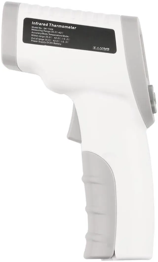 Alt view image 4 of 4 - CLOC Non-Contact Infrared Thermometer SK-T008 - Both for body and object - White