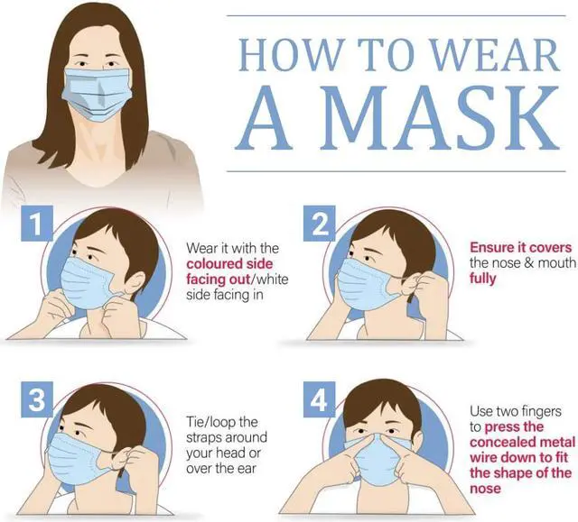 Alt view image 5 of 6 - Disposable Face Masks, Daily Protective Face Masks - Non-Medical Face Masks (50 pcs) - Blue