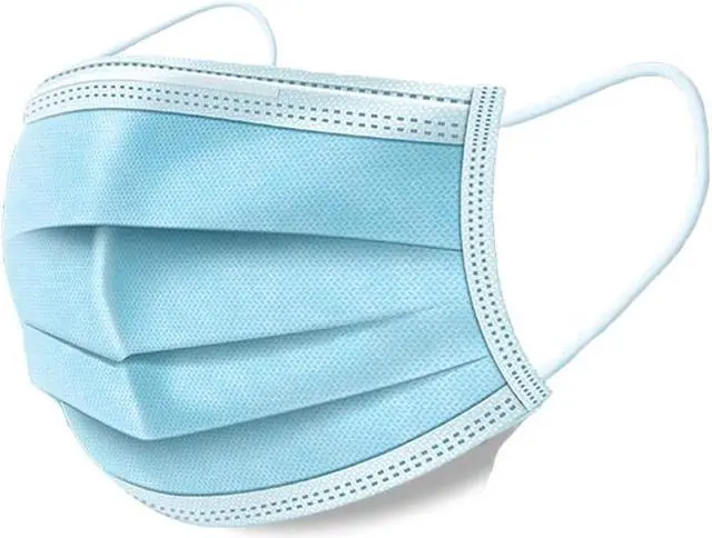 Main image of Disposable Face Masks, Daily Protective Face Masks - Non-Medical Face Masks (50 pcs) - Blue