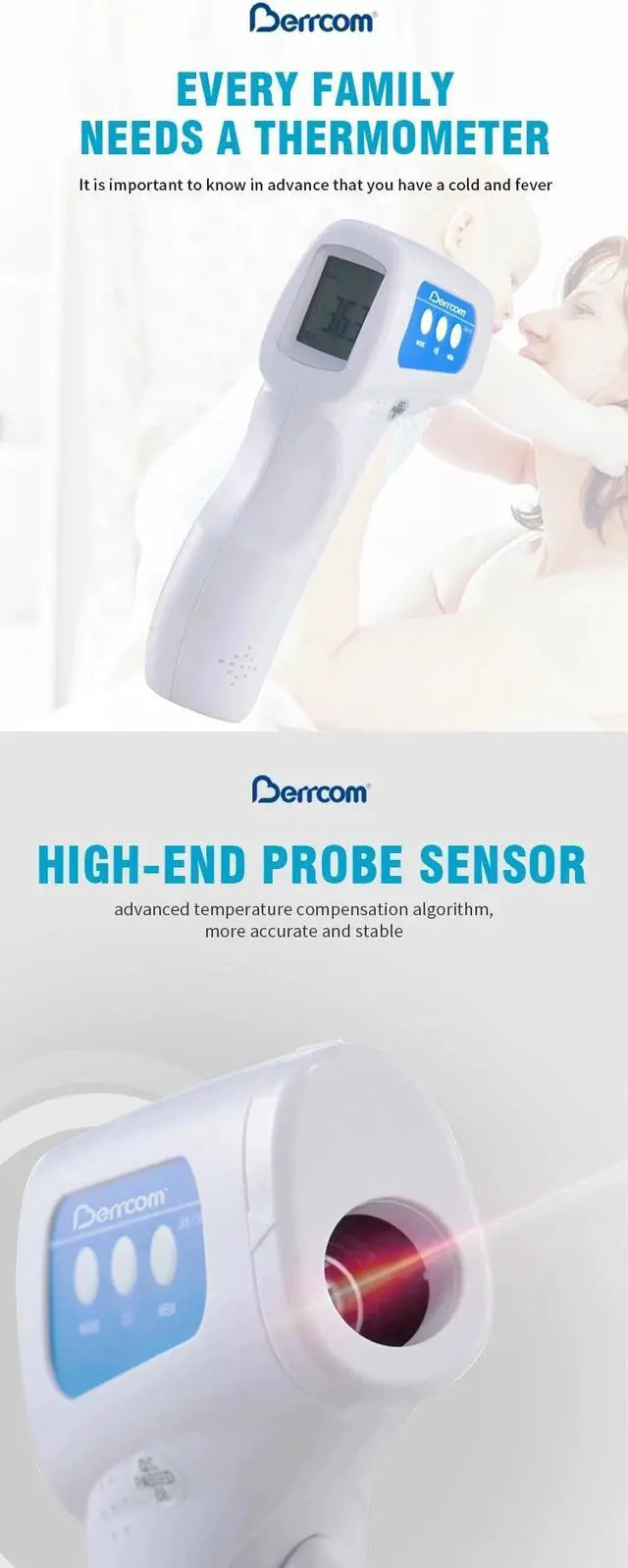 Alt view image 3 of 14 - Diamond Multimedia JXB-178 Non-Contact Digital Infrared Thermometer