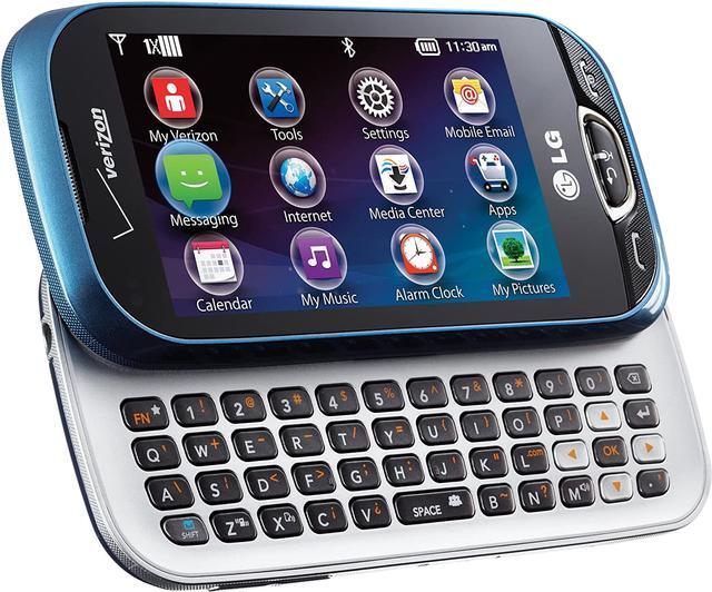 Alt view image 6 of 7 - LG Extravert 2 VN280 Verizon CDMA Slider Phone w/ QWERTY keyboard - Blue