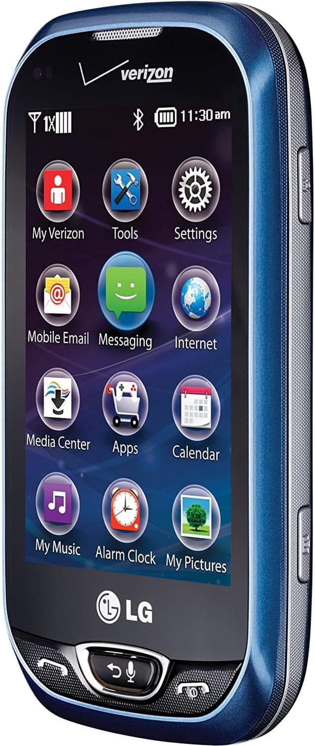 Alt view image 3 of 7 - LG Extravert 2 VN280 Verizon CDMA Slider Phone w/ QWERTY keyboard - Blue