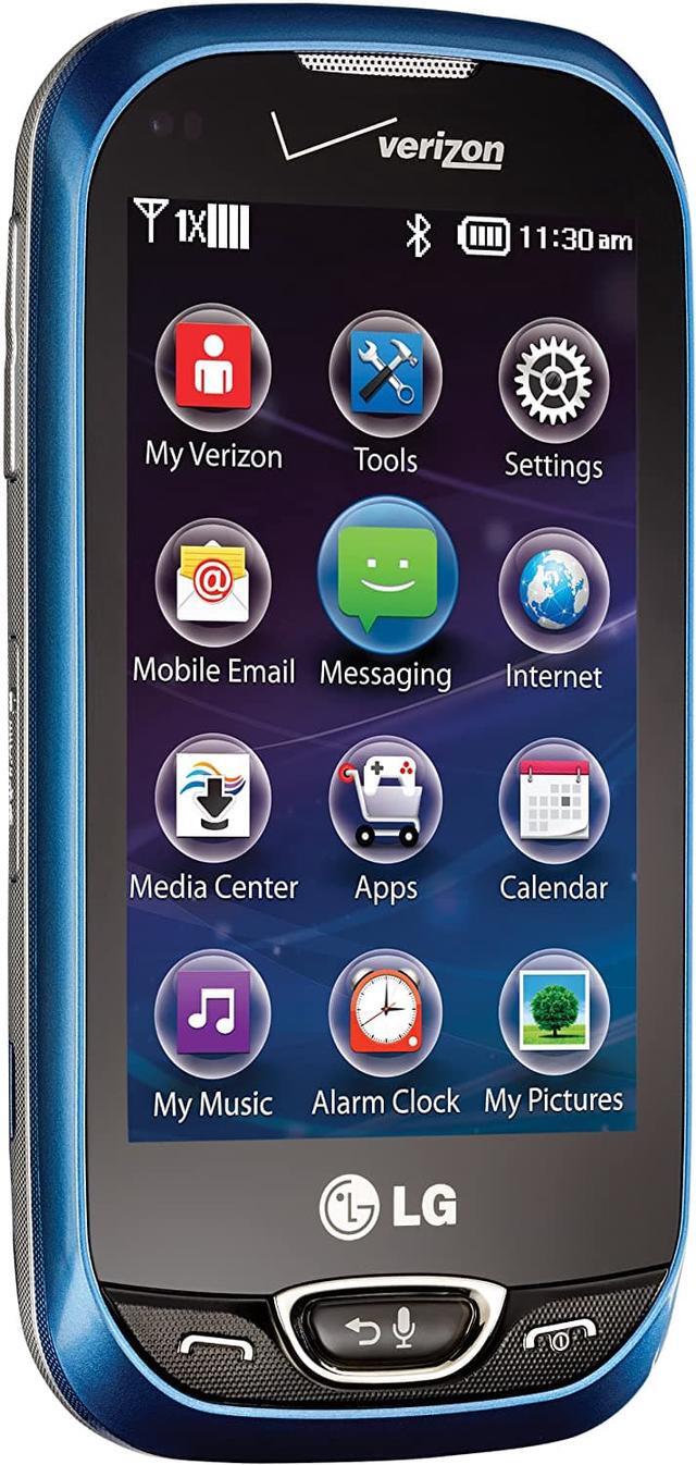 Alt view image 2 of 7 - LG Extravert 2 VN280 Verizon CDMA Slider Phone w/ QWERTY keyboard - Blue