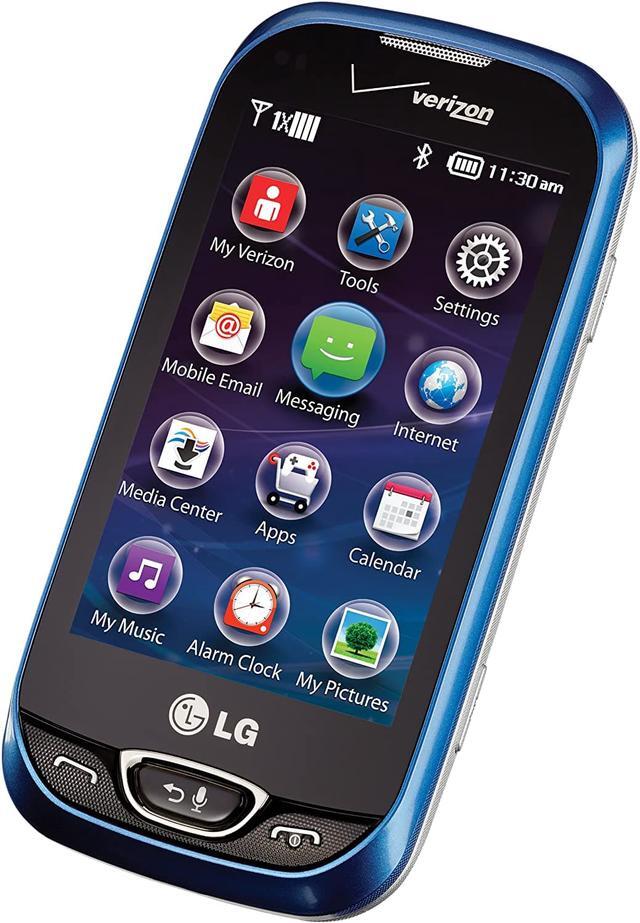Alt view image 4 of 7 - LG Extravert 2 VN280 Verizon CDMA Slider Phone w/ QWERTY keyboard - Blue