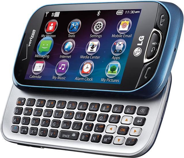 Alt view image 7 of 7 - LG Extravert 2 VN280 Verizon CDMA Slider Phone w/ QWERTY keyboard - Blue