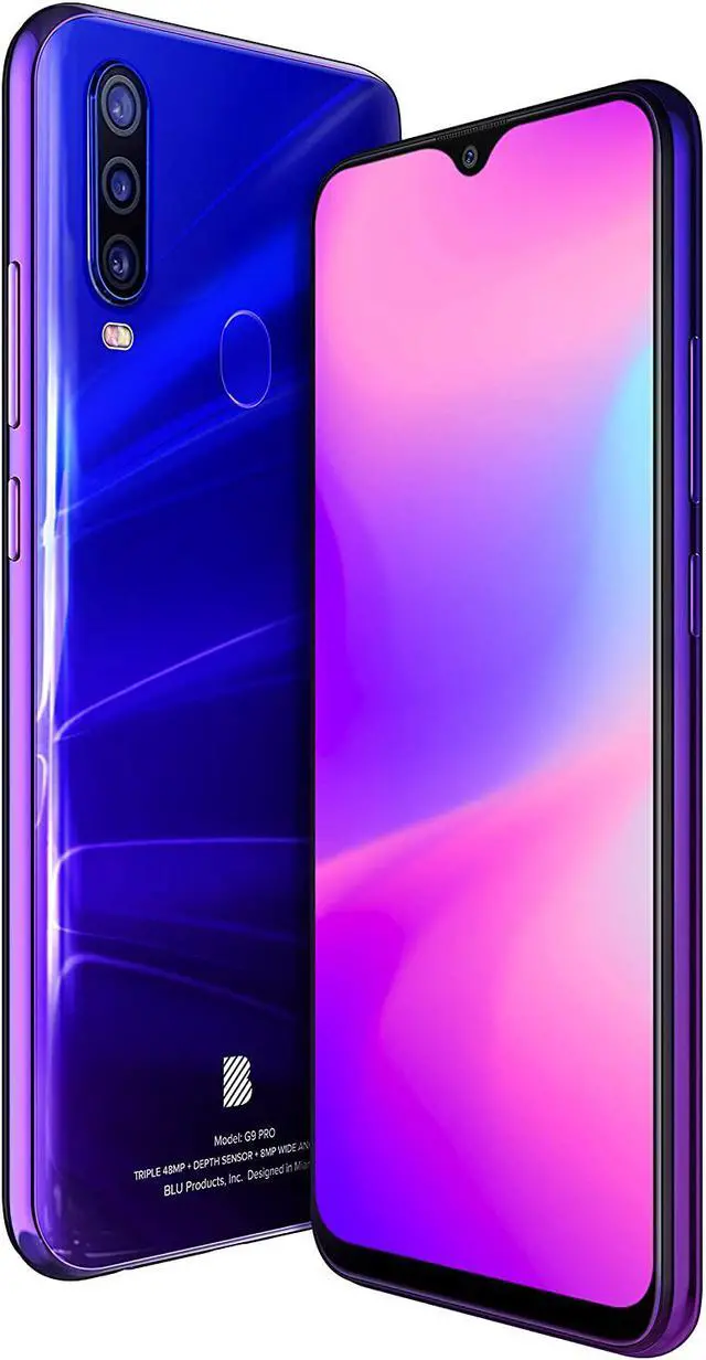 Alt view image 2 of 11 - BLU G90 Pro G0370WW 128GB Unlocked GSM Android Smartphone - Purple Haze