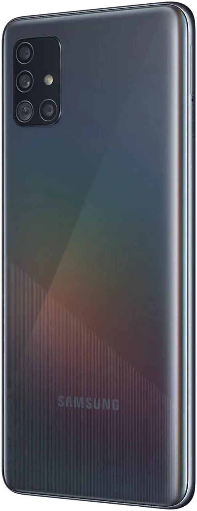Alt view image 3 of 5 - Samsung Galaxy A51 A515U 128GB GSM/CDMA Unlocked Phone w/ Quad Camera 48 MP + 12 MP + 5 MP + 5 MP - Prism Crush Black