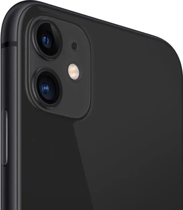 Alt view image 3 of 3 - Apple iPhone 11 64GB, Refurbished Unlocked Cell Phone, Black - Good Condition (Grade C)