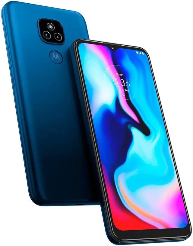 Alt view image 3 of 4 - Motorola Moto E7 Plus XT2081-1 64GB Dual Sim GSM Unlocked Android Smartphone - Misty Blue