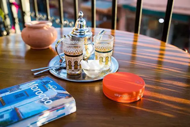 Alt view image 5 of 8 - Skyroam Solis: Mobile WiFi Hotspot & Power Bank // Unlimited Data // Global SIM-Free 4G LTE // Pay-as-You-go // Coverage in North America, South America, Europe, (Free Travel Case Included) - Orange