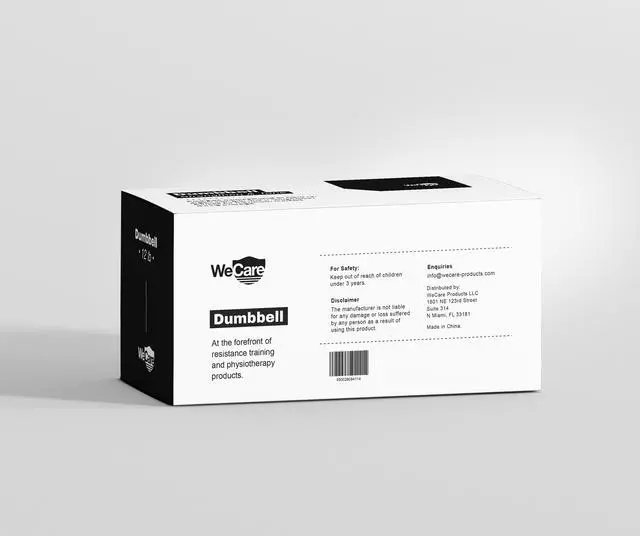 Alt view image 3 of 4 - WeCare Neoprene Coated 12 Lbs Dumbbells for Non-Slip Grip (Set of Two) - Black