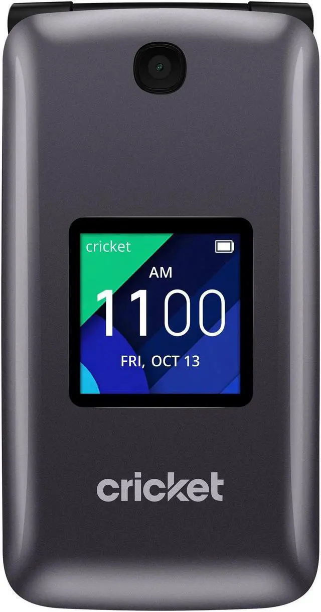 Main image of Alcatel QUICKFLIP 4044C Cricket Unlocked 4G LTE HD Voice Flip Phone - Grey